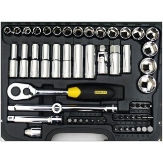 Stanley 58pc 3/8" Dr 6pt Metric Socket & Bit Set | Model : 94-185