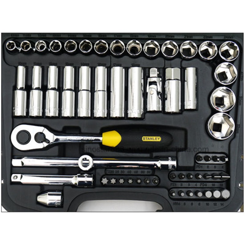 Stanley 58pc 3/8" Dr 6pt Metric Socket & Bit Set | Model : 94-185