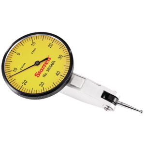 STARRETT TEST INDICATOR 0.8/0.01MM (0-40-0), 40MM FACE, 2 ATT 3909MA
