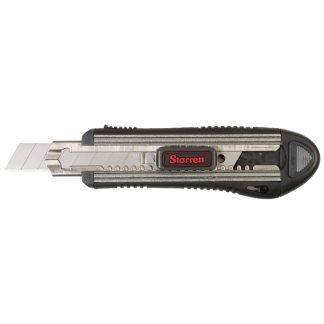STARRETT EXACT PLUS 18MM EXTRUDED ALUM AUTOMATIC LOCKING KNIFE KUXP015