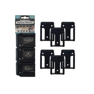 STEALTHMOUNTS BLACK BATTERY MOUNT F/ MAKITA 12V 6/PACK BM-MK12-BLK-6