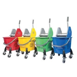SUPERSTEAM EZY MOP BUCKET W/ DOWNPRESS WRINGER