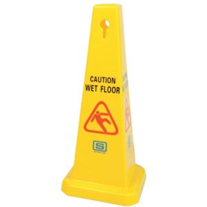 SUPERSTEAM SAFETY CAUTION SQUARE CONE 32 X 32 X 92 CM