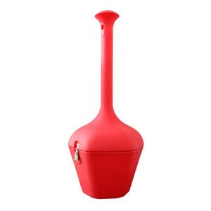 SYSBEL CIGARETTE BUTTS RECEPTACLE 2GAL/8L RED CBR8101