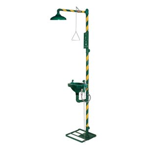 TERYSAFE S250 GALVANIZED EMERGENCY SHOWER & EYEWASH STATION