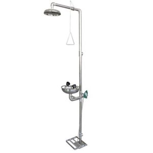 TERYSAFE SS-S250 STAINLESS STEEL SAFETY SHOWER & EYE WASH