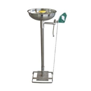 TERYSAFE SS-E150A STAINLESS STEEL PEDESTAL EMERGENCY EYEWASH STATION