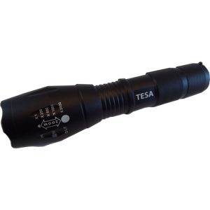 TESA TORCHLIGHT FLASHLIGHT ECT6B 135MM,3XAAA BATT-1000LUMEN (BLACK)