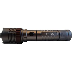 TESA TORCHLIGHT FLASHLIGHT DCAT6 161MM,3XAAA BATT-1000LUMEN (BLACK)