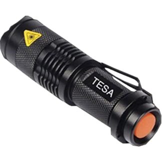 TESA TORCHLIGHT FLASHLIGHT TR2 90MM,1XAA BATT-350LUMEN (BLACK)