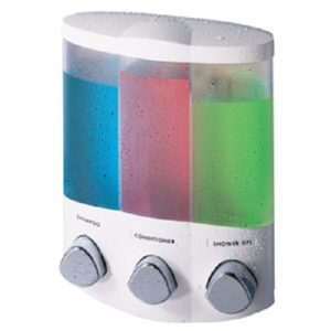 THE DISPENSER AVIVA TRIO WHITE/CHROME BUTTON - 76354