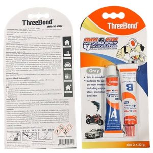 THREEBOND MIX FIX GRAY 2X22G HIGH STRENGTH RAPID STEEL EPOXY