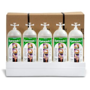 TOBIN REPLACEMENT 5 X 1000ML BOTTLES, SALINE EYEWASH SOLUTION TOB128