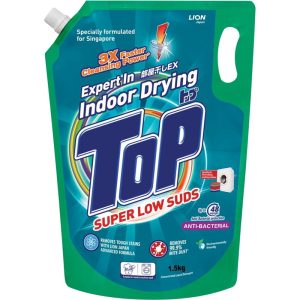 TOP LIQUID DETERGENT REFILL SUPER LOW SUDS ANTI-BACTERIAL 1.5KG