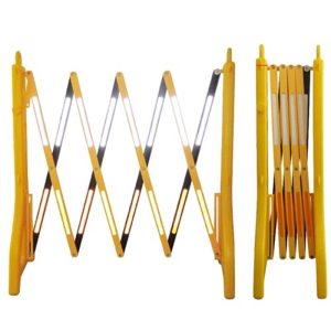 TRAF-SAFE™ PLASTIC EXPANDABLE BARRICADE YEL/BLK EXTEND TO 3.0M