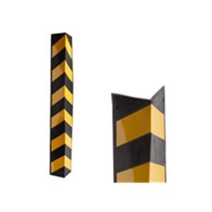 TRAF-SAFE™ L SHAPE SAFETY CORNER PROTECTR 800*100*100*8MM YEL/BLK