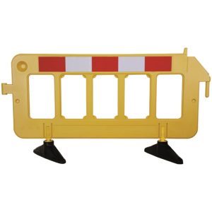 TRAF-SAFE™ H/DUTY INTERLOCKING PLASTIC BARRICADE 2000LX1000HX50W MM HL-02