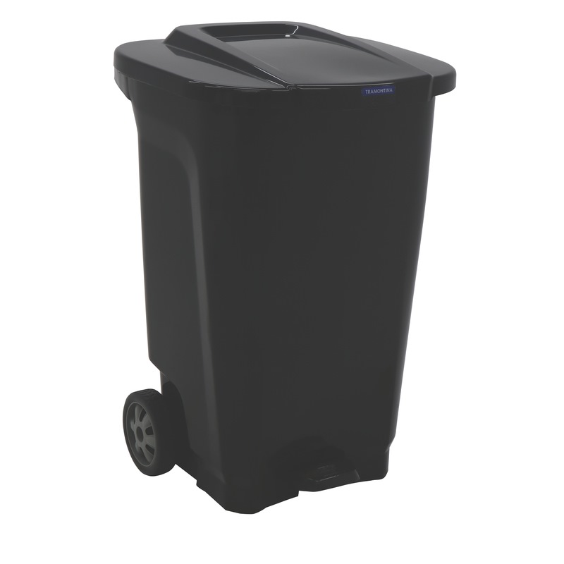TRAMONTINA PLASTIC STEP DUSTBIN WITH WHEELS 100L 92815009