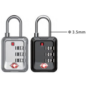 TSA LOCK 3-DIGITAL INSPECTION INDICATOR, ANTI-THEFT W/SIDE NUMBER