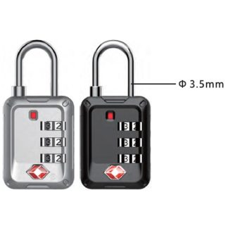 TSA LOCK 3-DIGITAL INSPECTION INDICATOR, ANTI-THEFT W/SIDE NUMBER