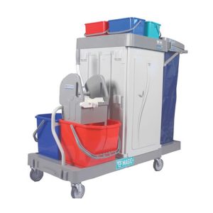 TTS TROLLEY BELLO SET (JANITORIAL TROLLEY)(L)128X(W)65X(H)110CM