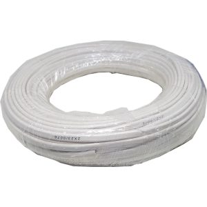 TWIN FLAT WIRE 2X23 (ESTIMATE 45M) - WHITE