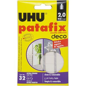 UHU PATAFIX HOMEDECO WHITE,REMOVABLE ADHESIVE UP TO 2KG - UH40660