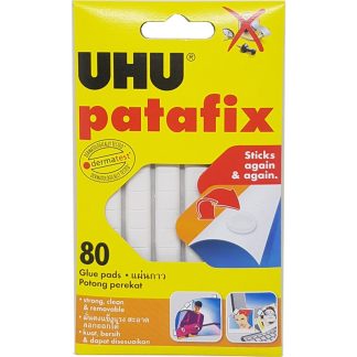 UHU PATAFIX WHITE,REMOVABLE & REUSEABLE PADS,80PC UH39125