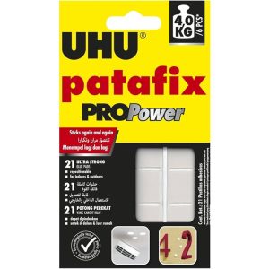 UHU PATAFIX PROPOWER WHITE,REMOVABLE ADHESIVE UP TO 4KG - UH40790