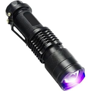 ULTRA VIOLET UV FLASHLIGHT BLACK 395NM