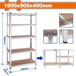 WADFOW 5 TIER BOLTLESS SHELVES LOAD 175KG/LAYER 900X400X1800 WTS1A94