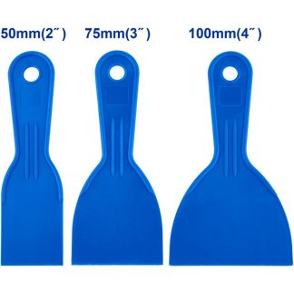 WADFOW 3 PCS PLASTIC PUTTY KNIFE SET 2" 3" & 4" WPT3133