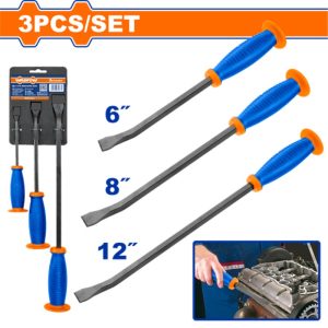 WADFOW 3 PCS GO THRU PRY BAR SET 6",8",12" BLADES WQBS203