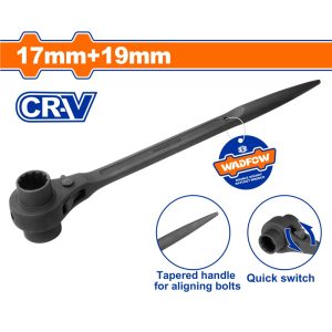 WADFOW DOUBLE SOCKET RATCHET WRENCH