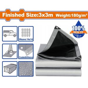 WADFOW POLYETHLYENE TARP GREY 180G/M2