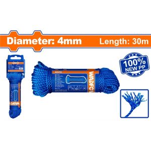 WADFOW PP MONOFILAMENT TWIST ROPE 4MMX30M WRZ1304
