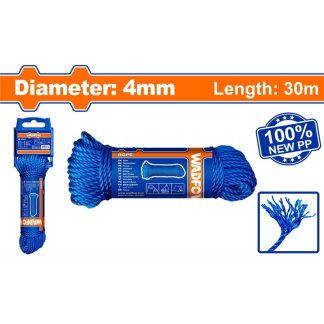 WADFOW PP MONOFILAMENT TWIST ROPE 4MMX30M WRZ1304