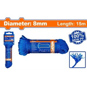 WADFOW PP MONOFILAMENT TWIST ROPE 8MMX15M WRZ1308
