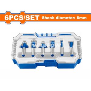 WADFOW 6 PCS 6MM ROUTER BIT SET WRKSR0106