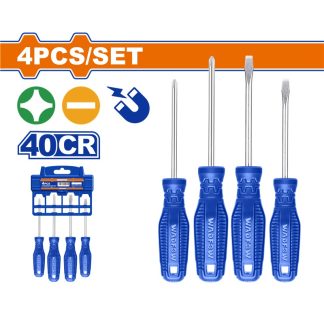 WADFOW 4PCS 100MM (-) & (+) SCREWDRIVER SET WSS2204
