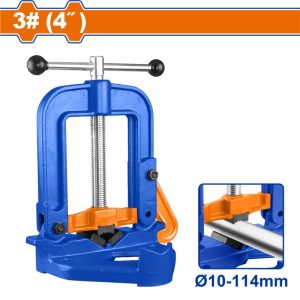 WADFOW 4" HINGED PIPE VICE MAX CLAMPING 114MM WGTQ1204