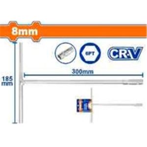 WADFOW 8MM T-HANDLE SOCKET WRENCH 185X300MM WTH1108