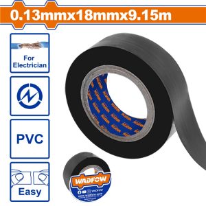 WADFOW PVC INSULATING TAPE 18MMX10YD BLACK WPN1103