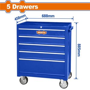 WADFOW 5 DRAWERS ROLLER CABINET 688X458X735MM WCS2A05