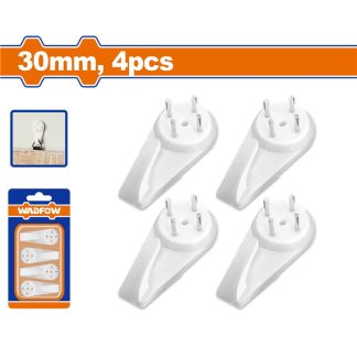 WADFOW 4PCS 30MM ABS WALL HANGER SET WPHL1K01