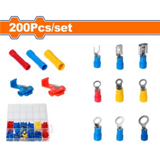 WADFOW 200PCS ASSORTED WIRE TERMINAL SET WTT1B02