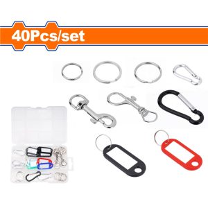 WADFOW 40PCS KEYRING ACESSORIES SET WKC1B01
