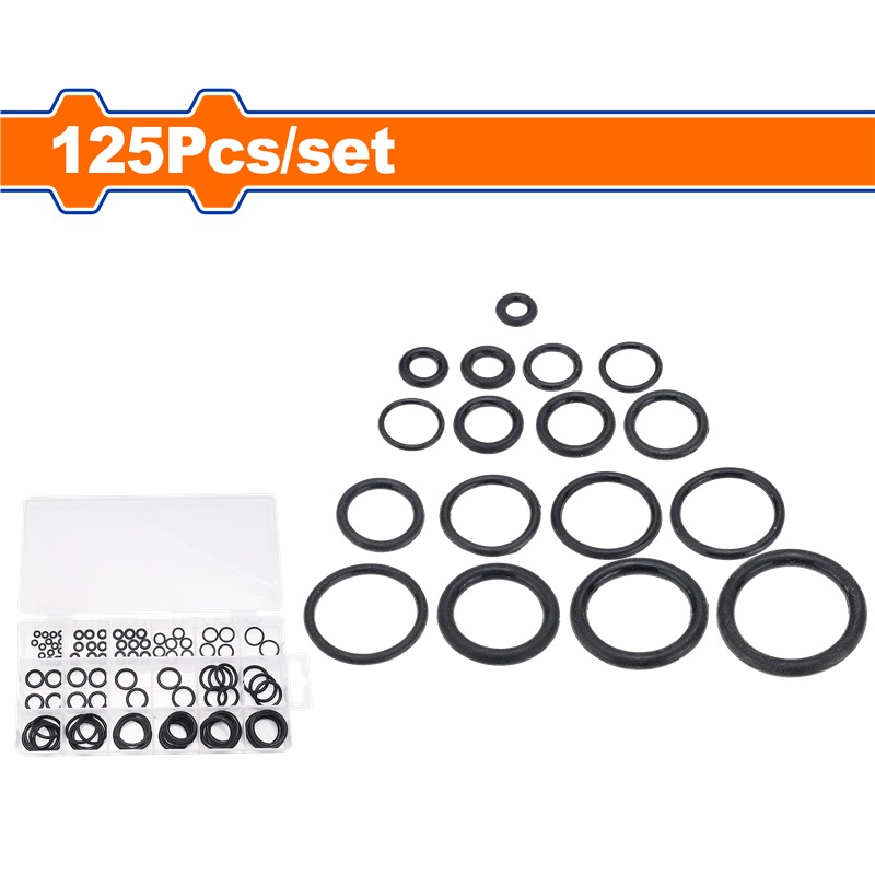WADFOW 125PCS O-RING ASSORTMENT KIT WJQ1B01