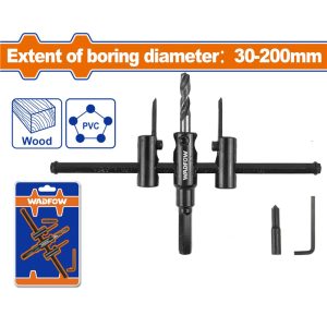 WADFOW ADJUSTABLE CIRCLE CUTTER 30-200MM WKJ9K02