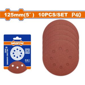 WADFOW 10 PCS 125MM VELCRO SANDING DISC